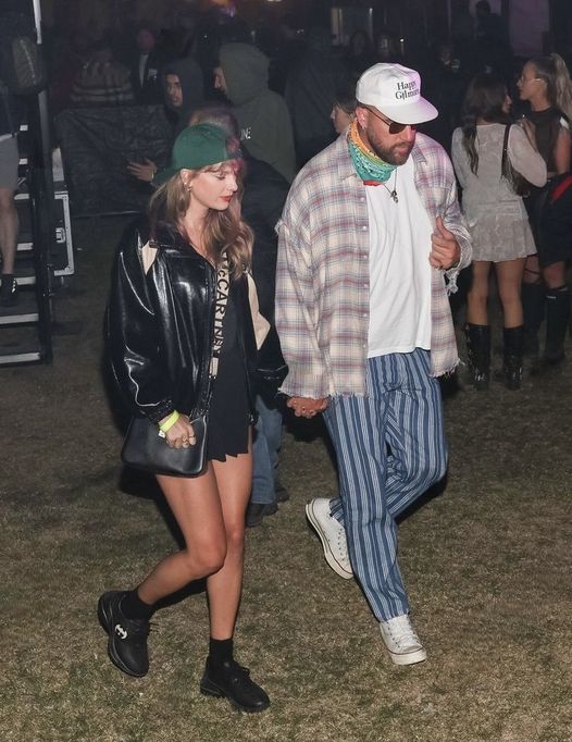 (C)Taylor Swift and Travis Kelce after partying the night away at ...